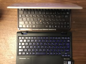 Let's note RZ6 とVAIO type Pのキーボード比較