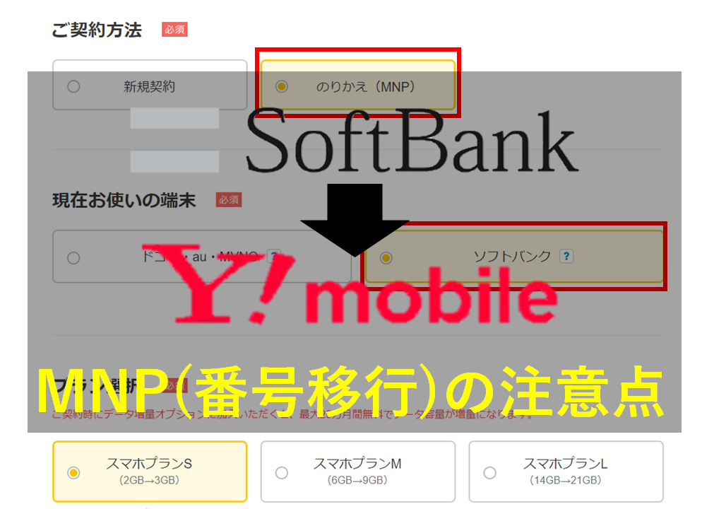 ソフトバンクからy Mobileに乗り換え 番号移行 するときに注意すること