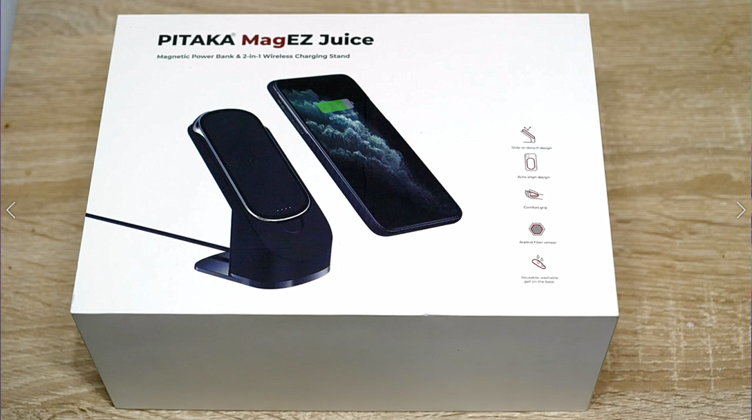 PITAKA MagEZ Juiceがすごすぎる!! 卓上ワイヤレス充電器とモバイルバッテリーがドッキング!![PR]